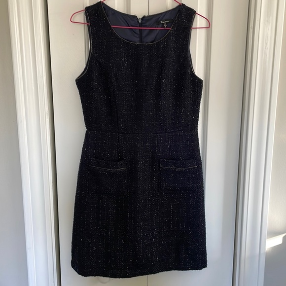 Monteau Dresses & Skirts - Tweed dress fantastic quality and fit navy with shimmer
